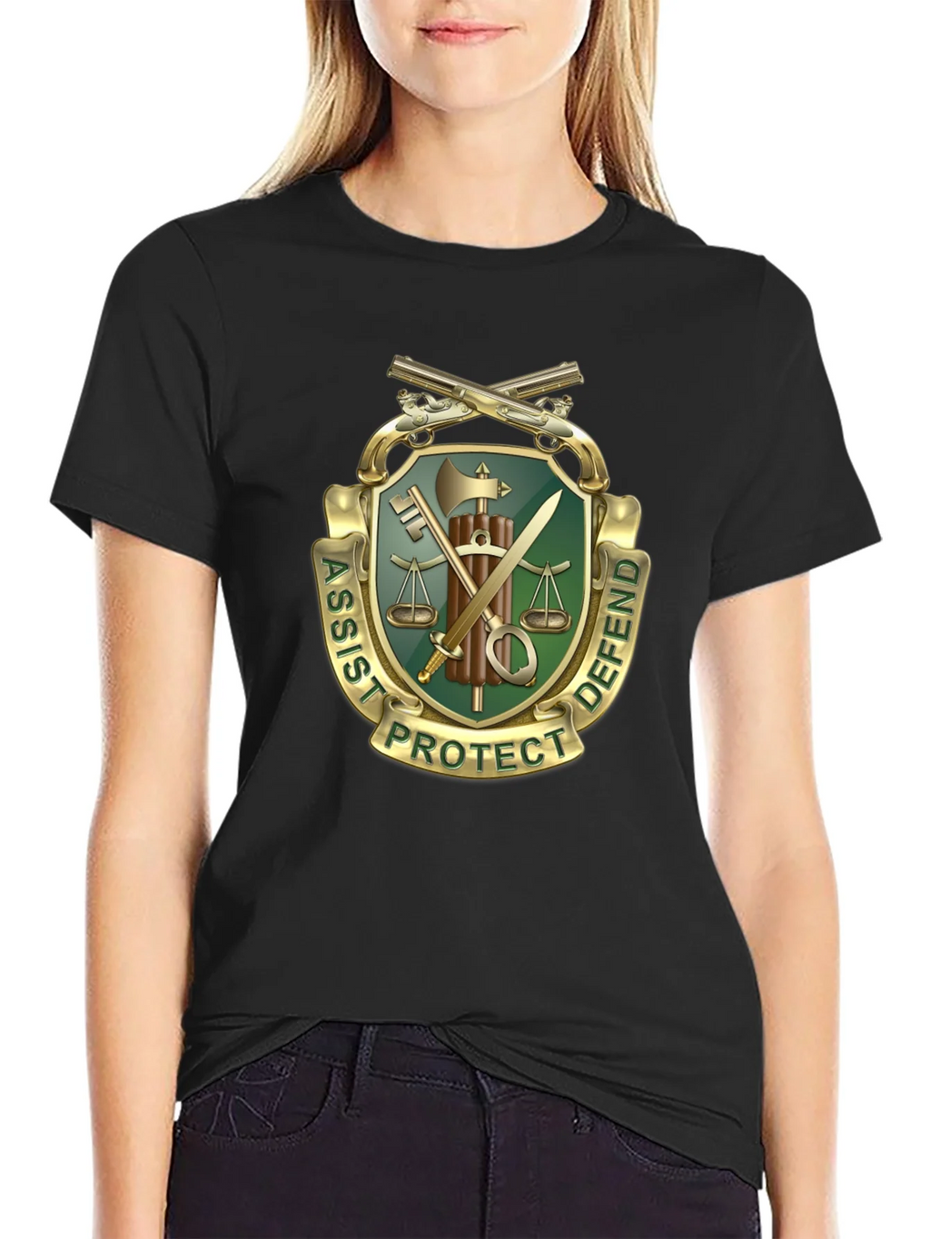 Assist Protect Defend Graphic Tee product image 2