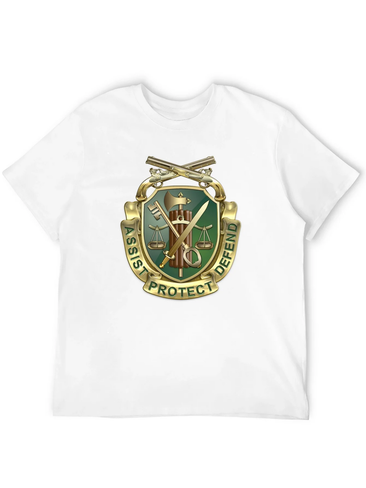 Assist Protect Defend Graphic Tee product image 10