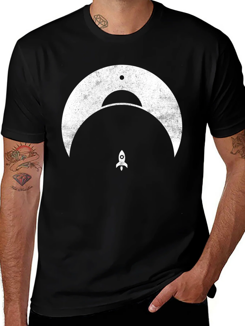 Retro Rocket Graphic Tee product image 1