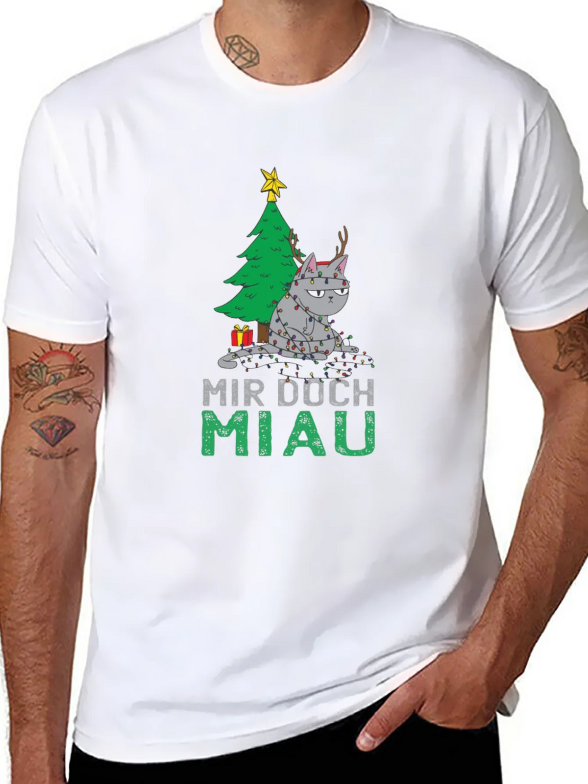 Grumpy Cat Christmas T-Shirt - Mir Doch Miau product image 7