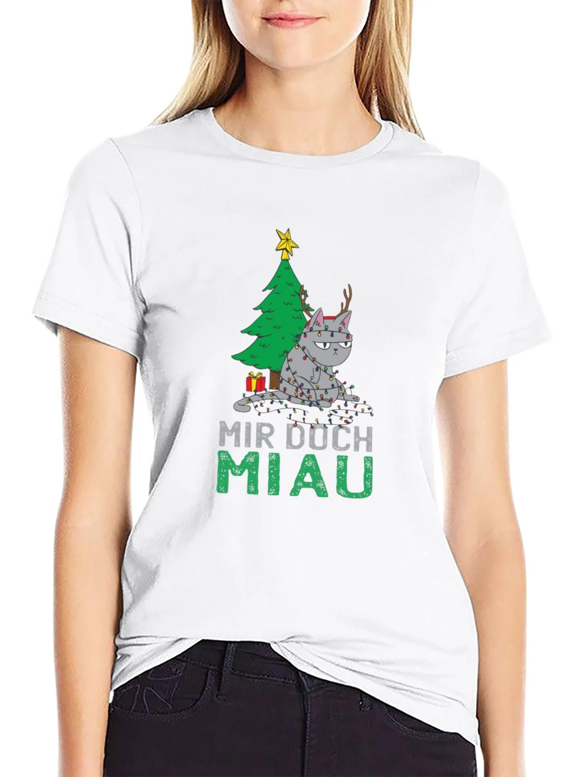 Grumpy Cat Christmas T-Shirt - Mir Doch Miau product image 8