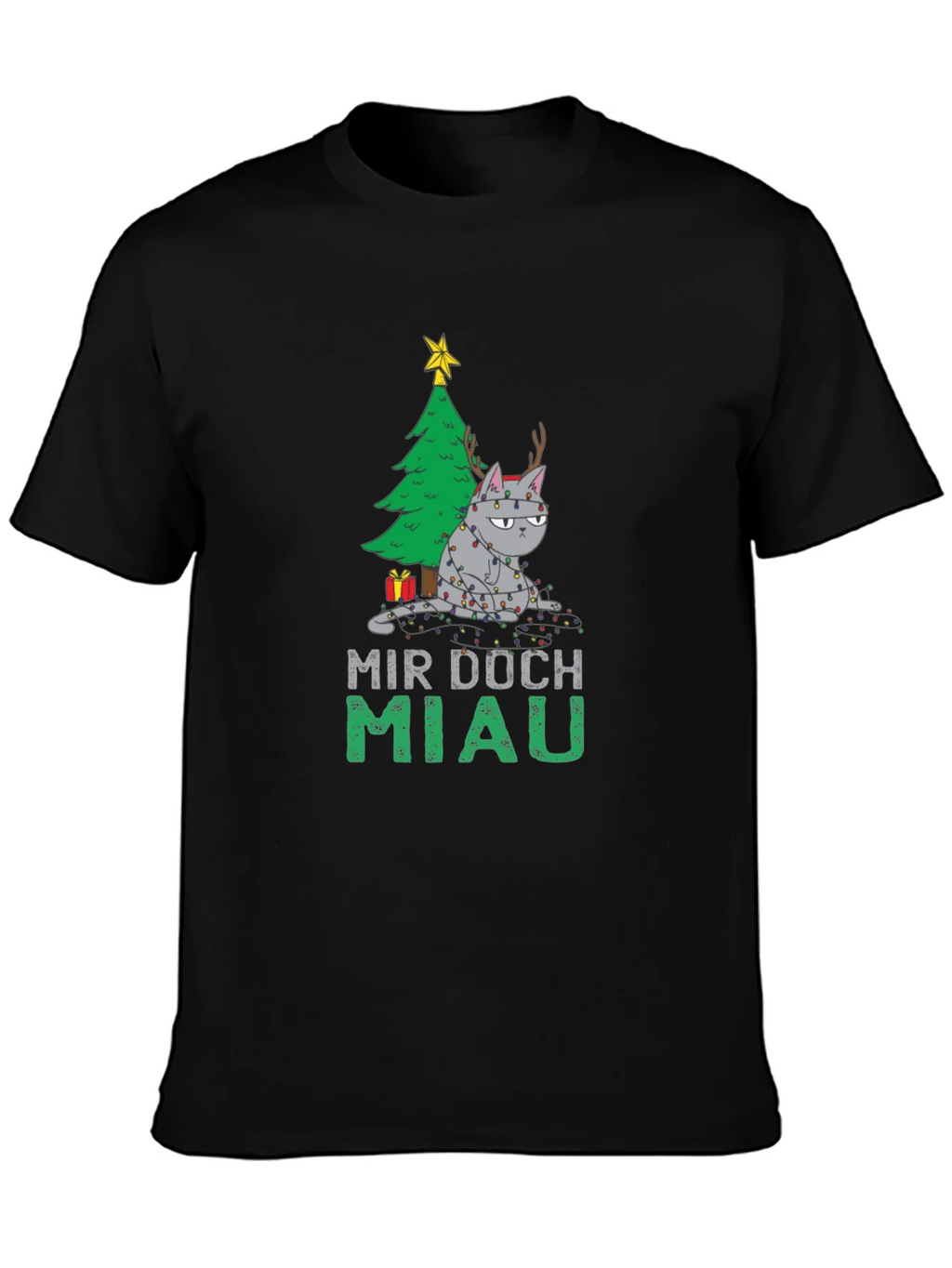 Grumpy Cat Christmas T-Shirt - Mir Doch Miau product image 3