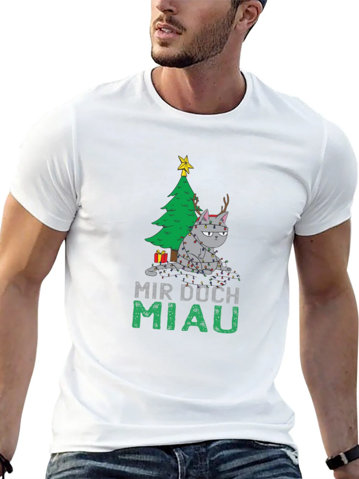 Grumpy Cat Christmas T-Shirt - Mir Doch Miau product image 11
