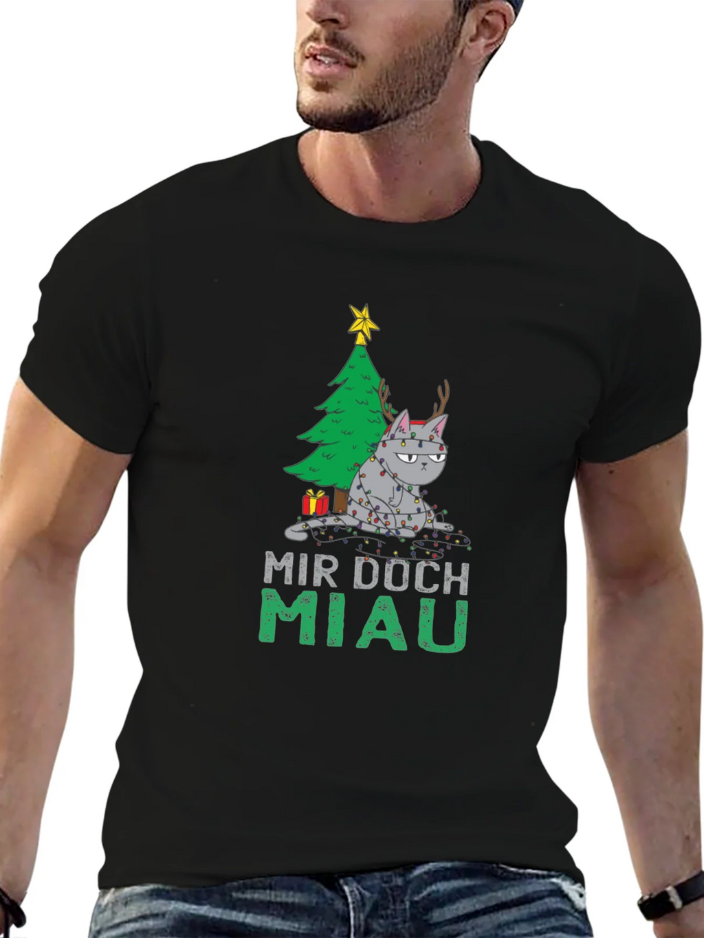 Grumpy Cat Christmas T-Shirt - Mir Doch Miau product image 6