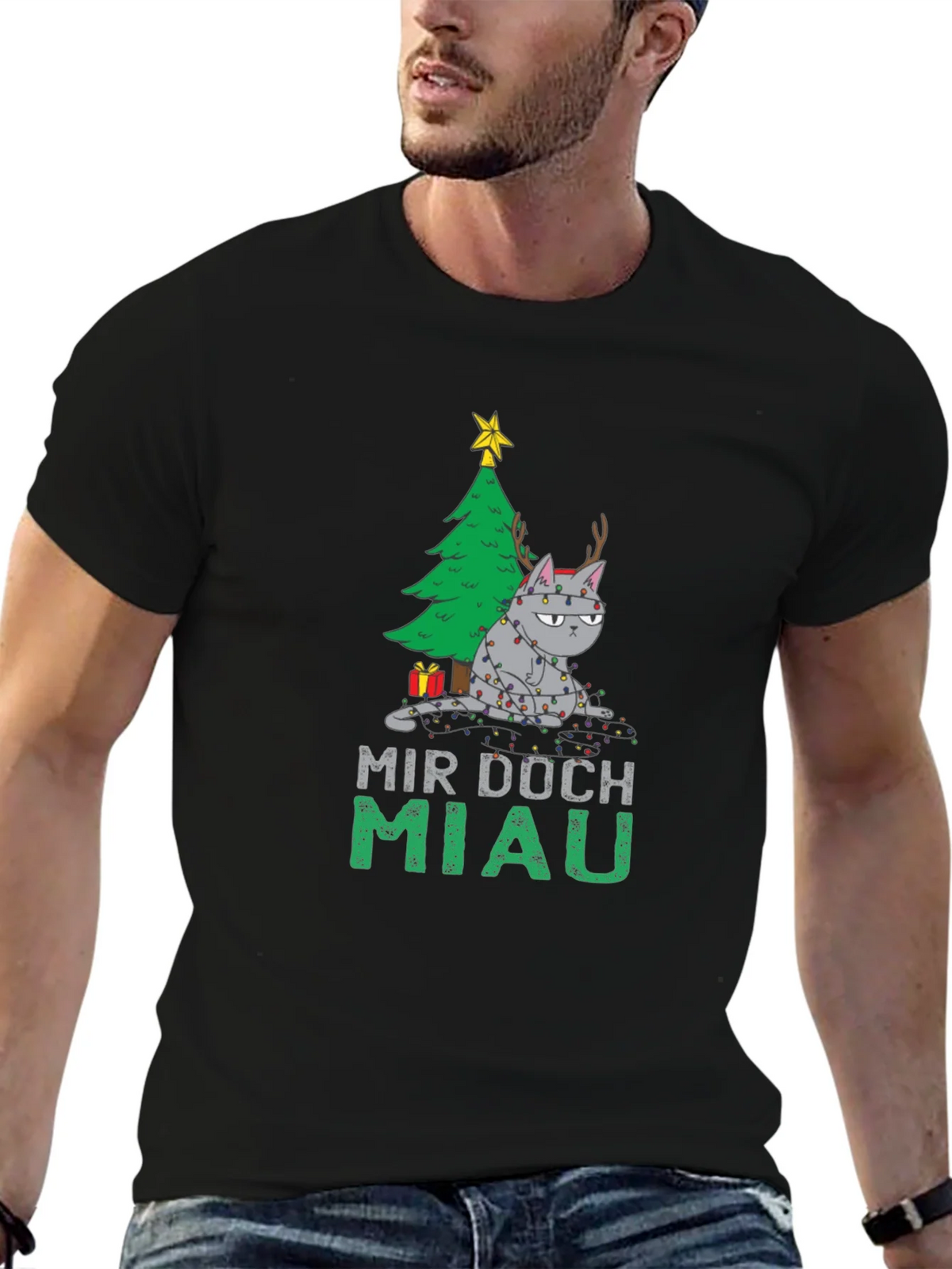 Grumpy Cat Christmas T-Shirt - Mir Doch Miau product image 6