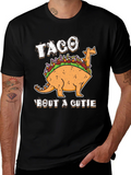 Taco Bout a Cutie Graphic T-Shirt - Dinosaur Foodie Tee product image 1