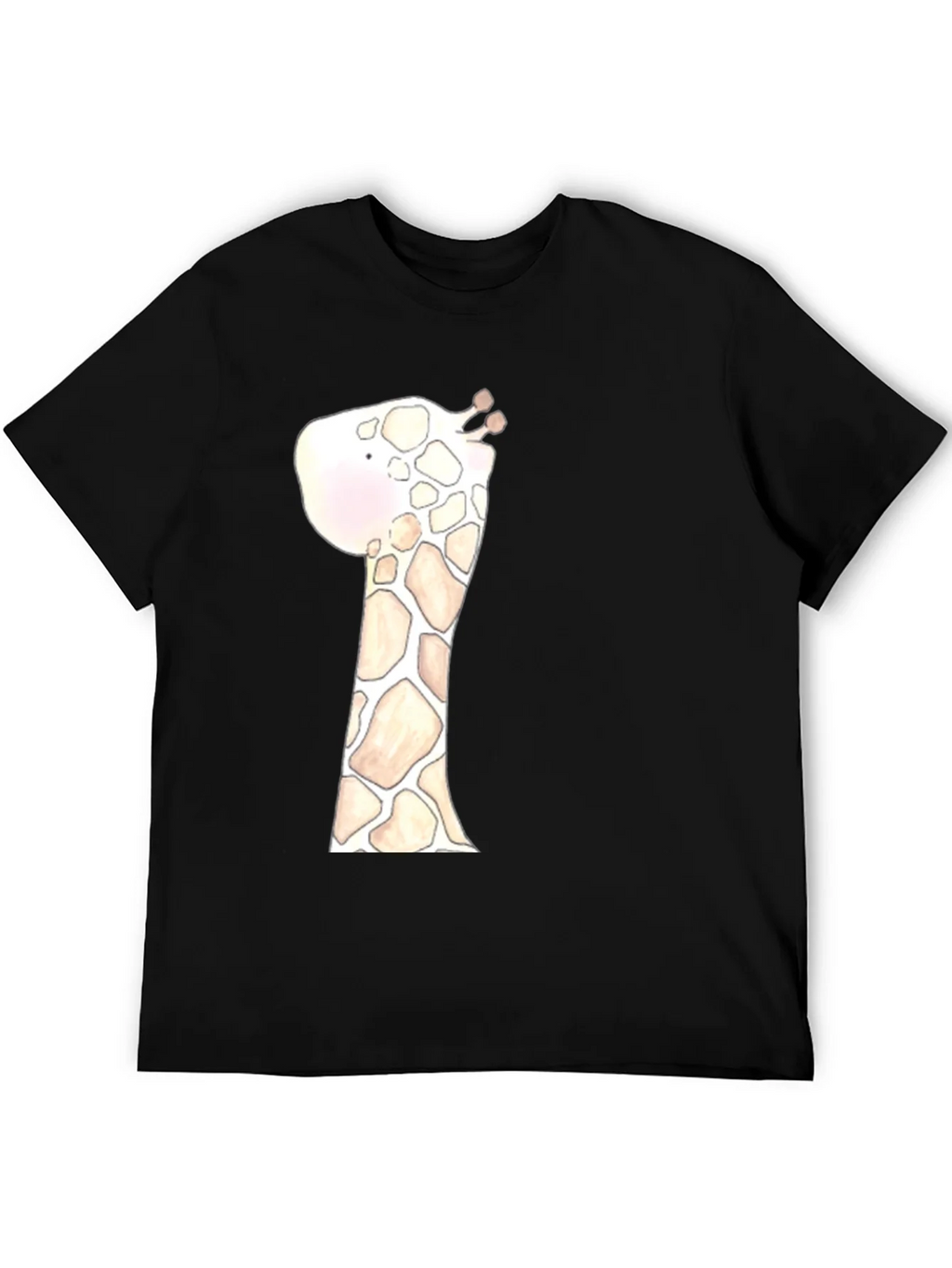 Giraffe Graphic Tee - Black Cotton Casual Shirt product image 4