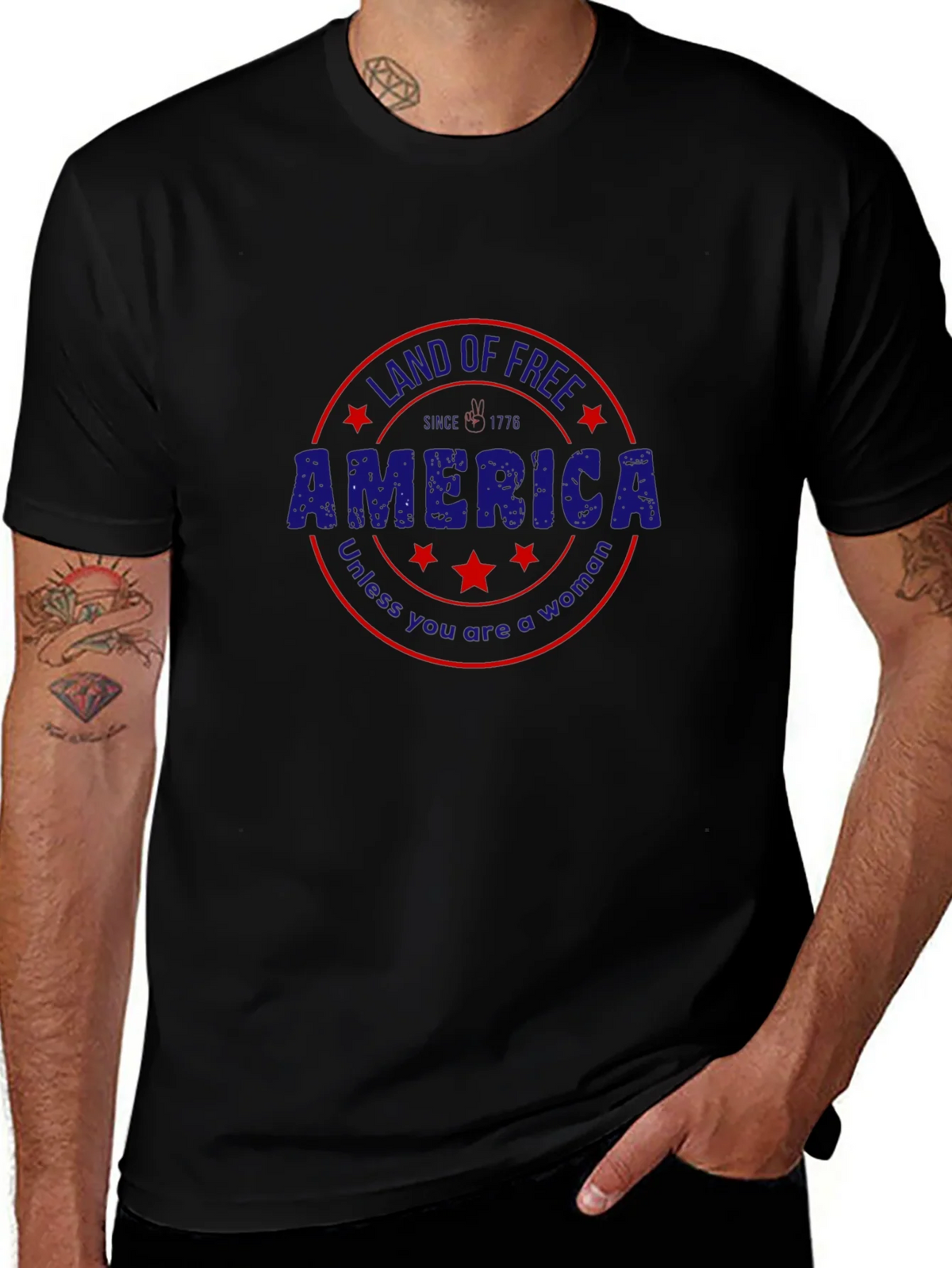 America Land of Free Graphic Tee product image 1