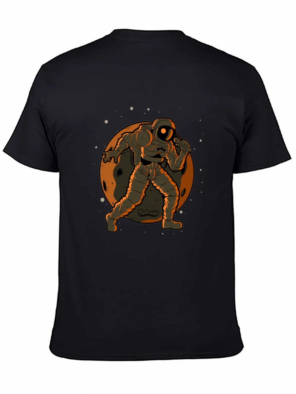 Astronaut on the Moon Graphic Tee - Black product image 4