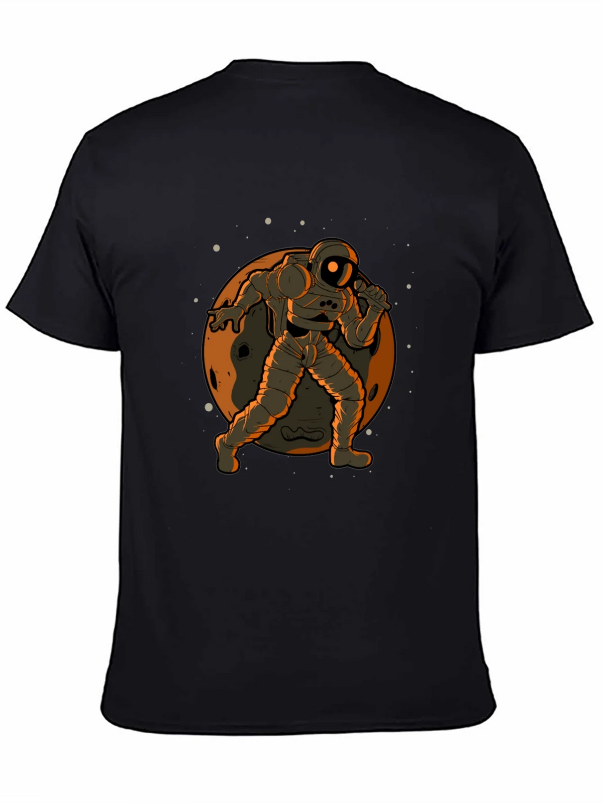 Astronaut on the Moon Graphic Tee - Black product image 4