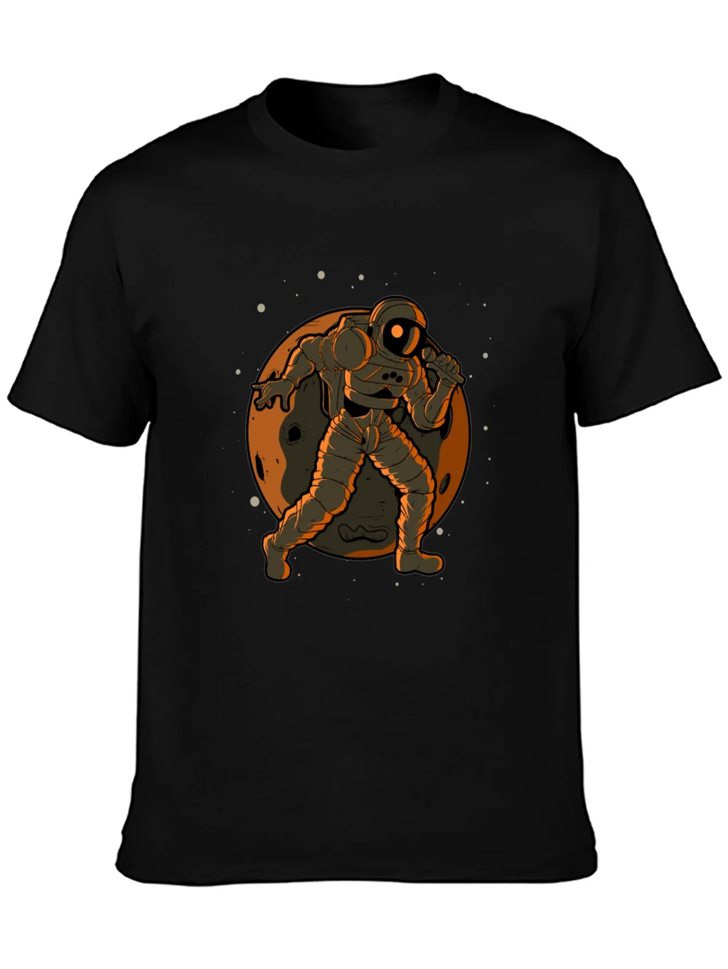 Astronaut on the Moon Graphic Tee - Black product image 3