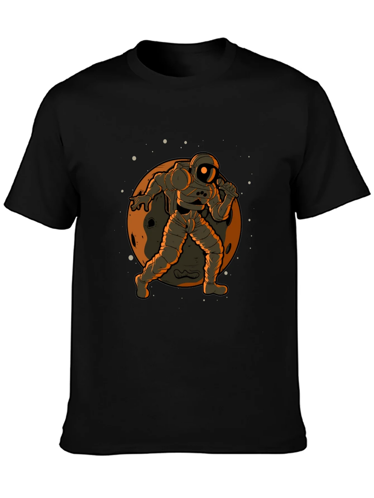 Astronaut on the Moon Graphic Tee - Black product image 3