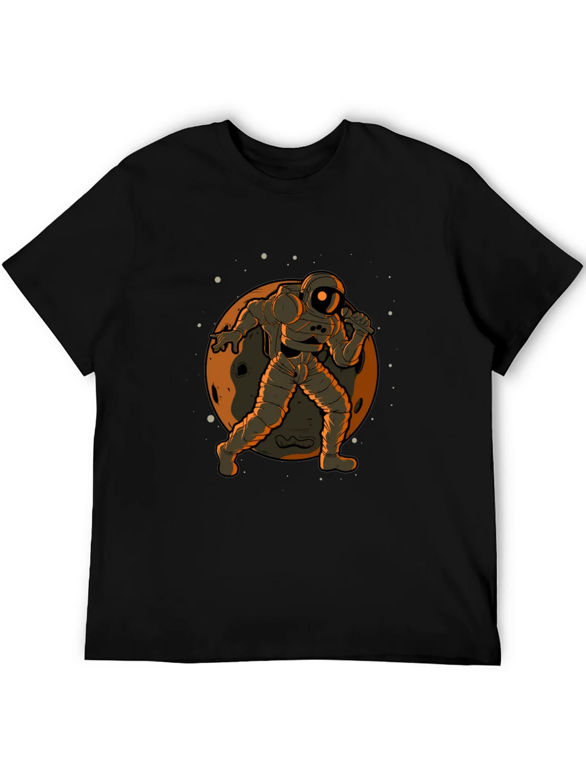 Astronaut on the Moon Graphic Tee - Black product image 5