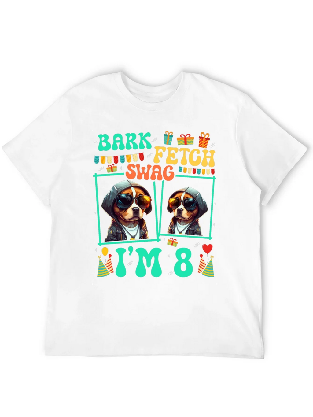 Bark Fetch Swag Im 8 Birthday Dog T-Shirt product image 9