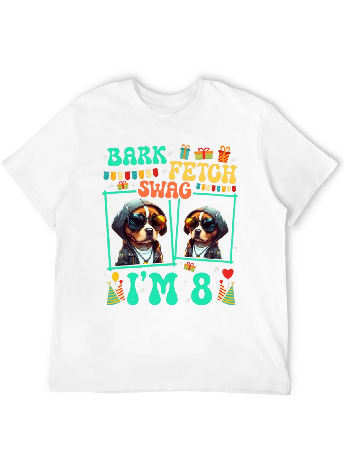 Bark Fetch Swag Im 8 Birthday Dog T-Shirt product image 9