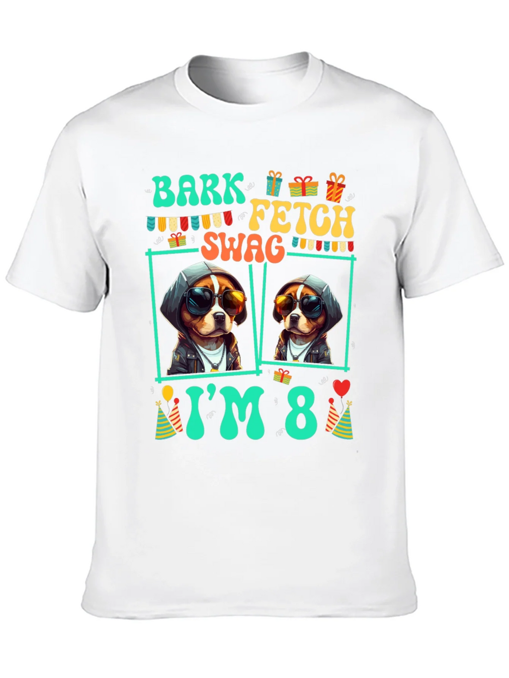 Bark Fetch Swag Im 8 Birthday Dog T-Shirt product image 7