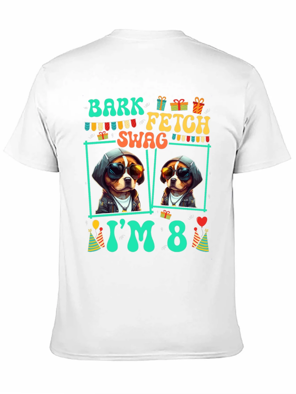 Bark Fetch Swag Im 8 Birthday Dog T-Shirt product image 8