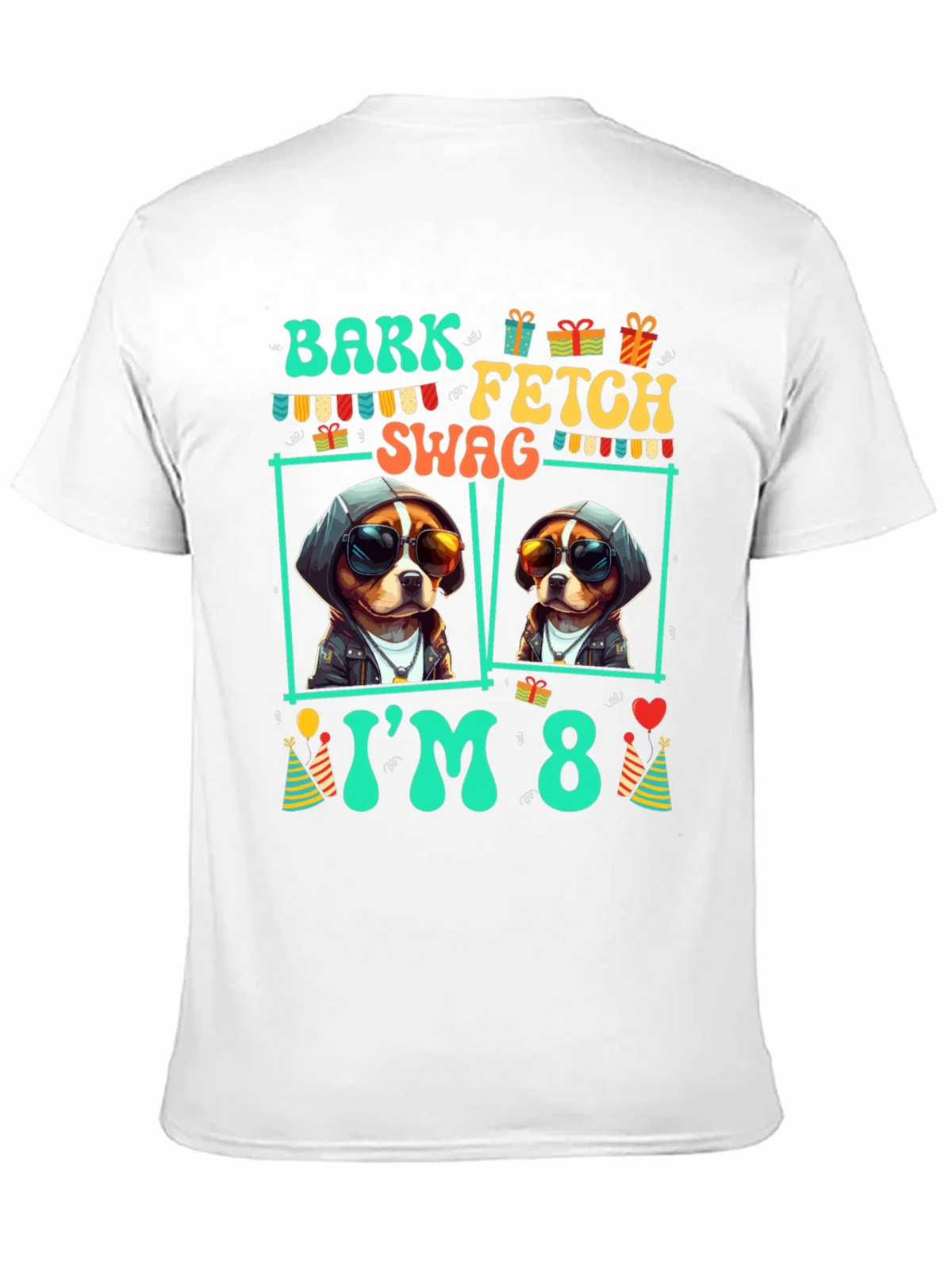 Bark Fetch Swag Im 8 Birthday Dog T-Shirt product image 8