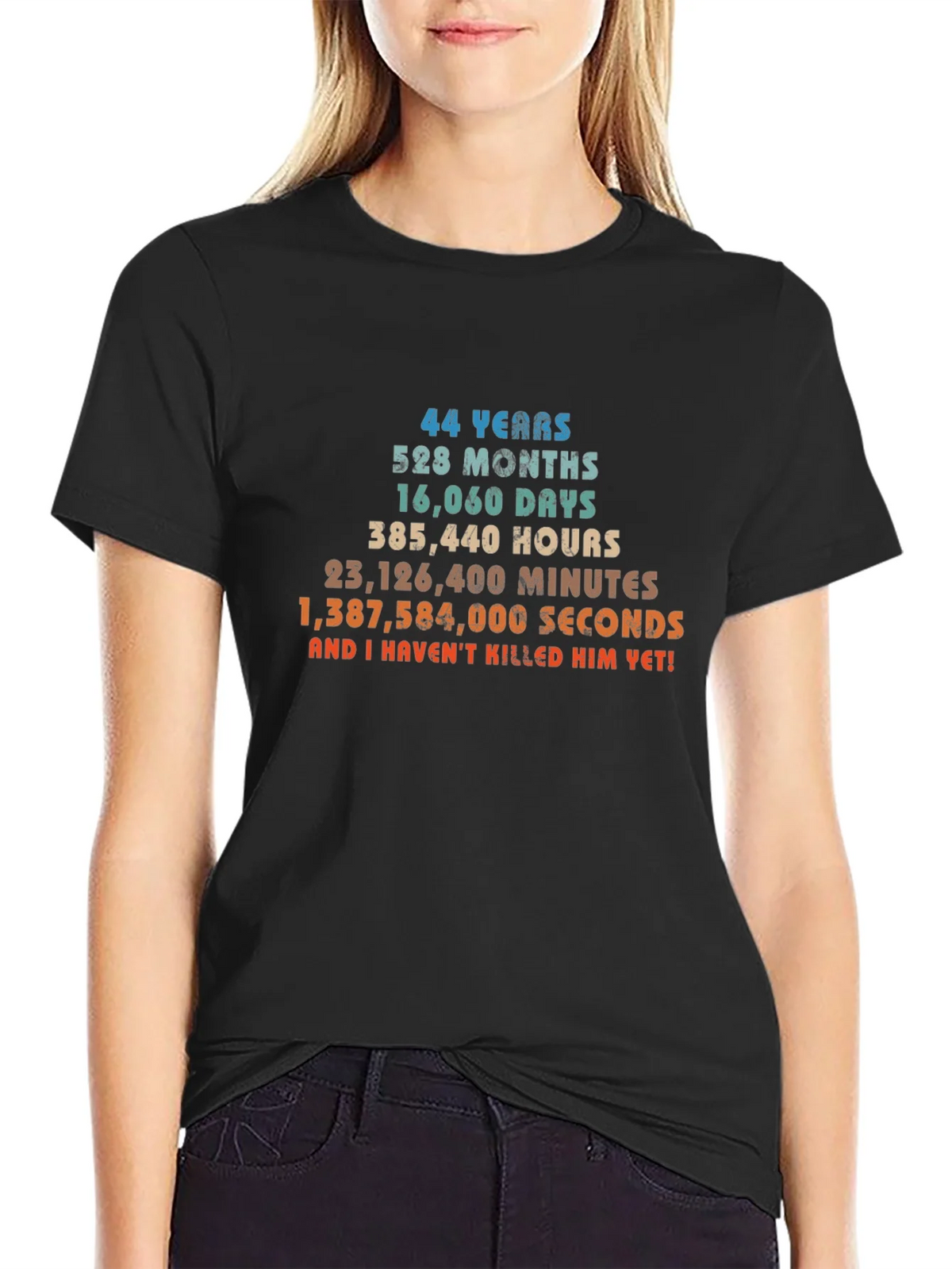 Funny 44th Anniversary T-Shirt - 44 Years and Counting! product image 2