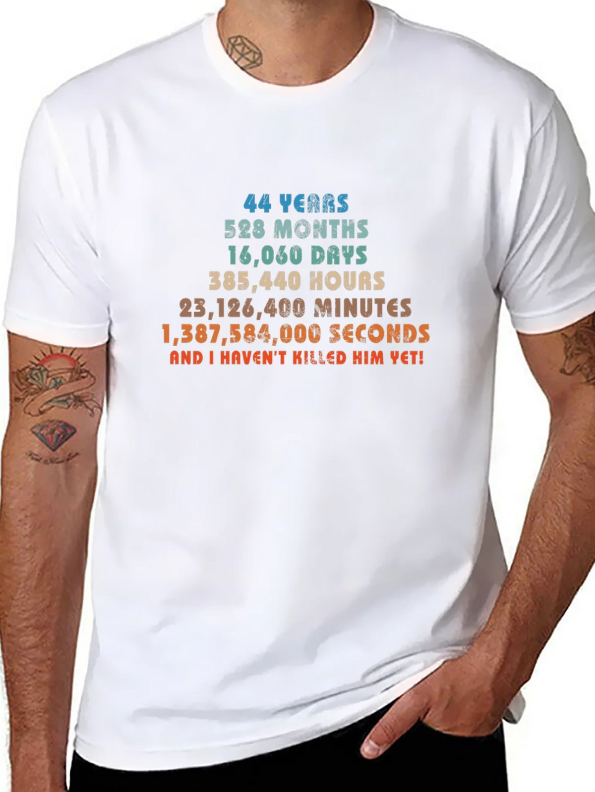 Funny 44th Anniversary T-Shirt - 44 Years and Counting! product image 7