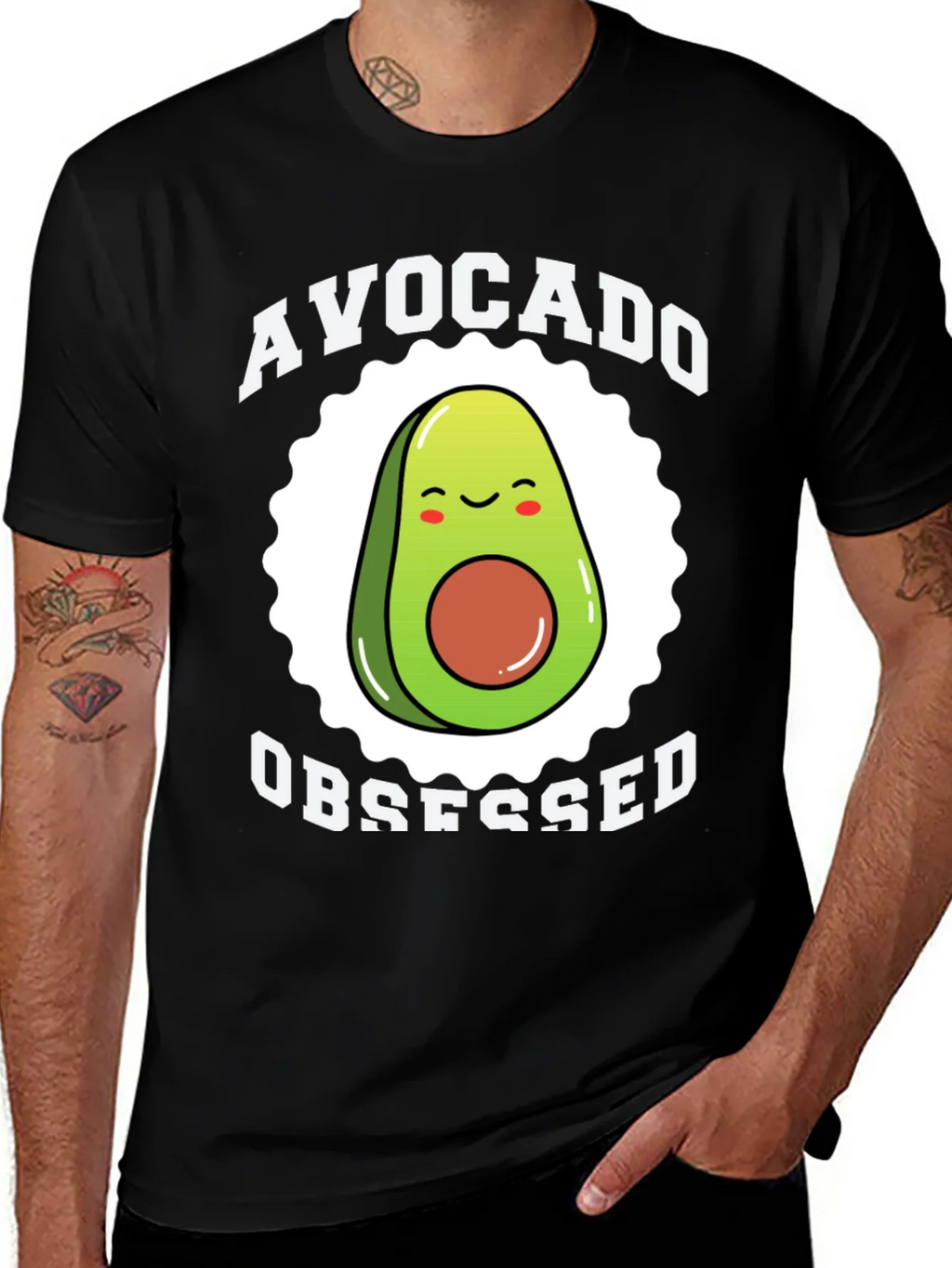 Avocado Obsessed Graphic Tee - Funny Fruit Lover Shirt product image 1