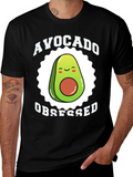 Avocado Obsessed Graphic Tee - Funny Fruit Lover Shirt product image 1