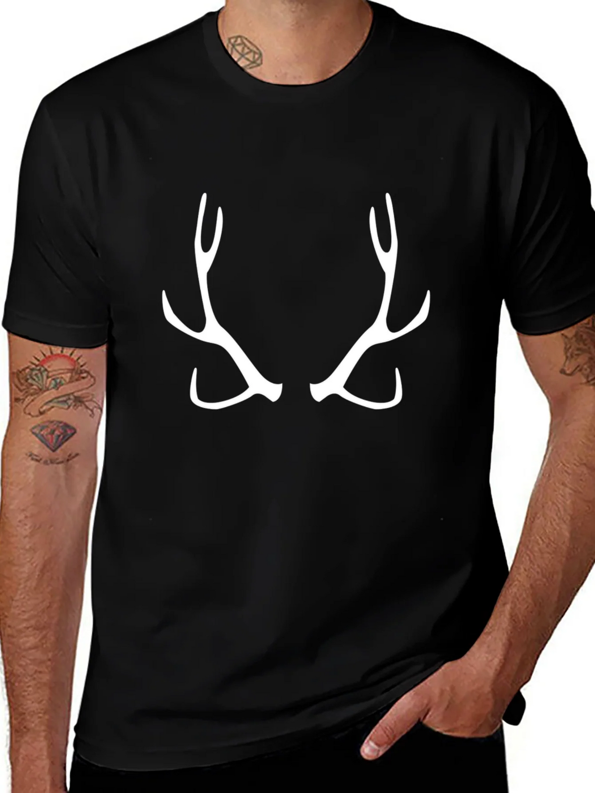 Antler Graphic Tee - Black Casual Shirt product image 1