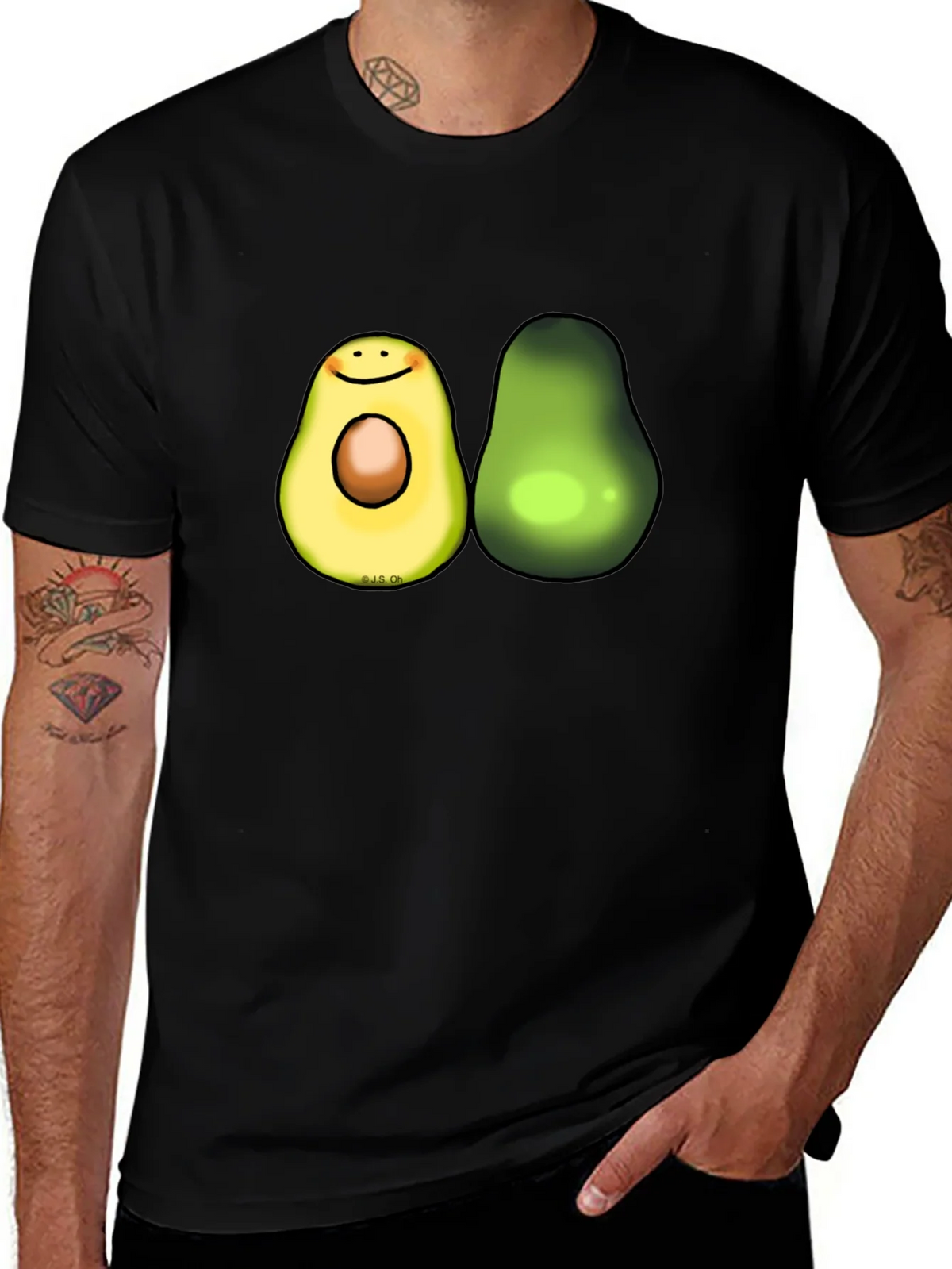 Avocado Graphic Tee - Trendy Fruit Lovers T-Shirt product image 1