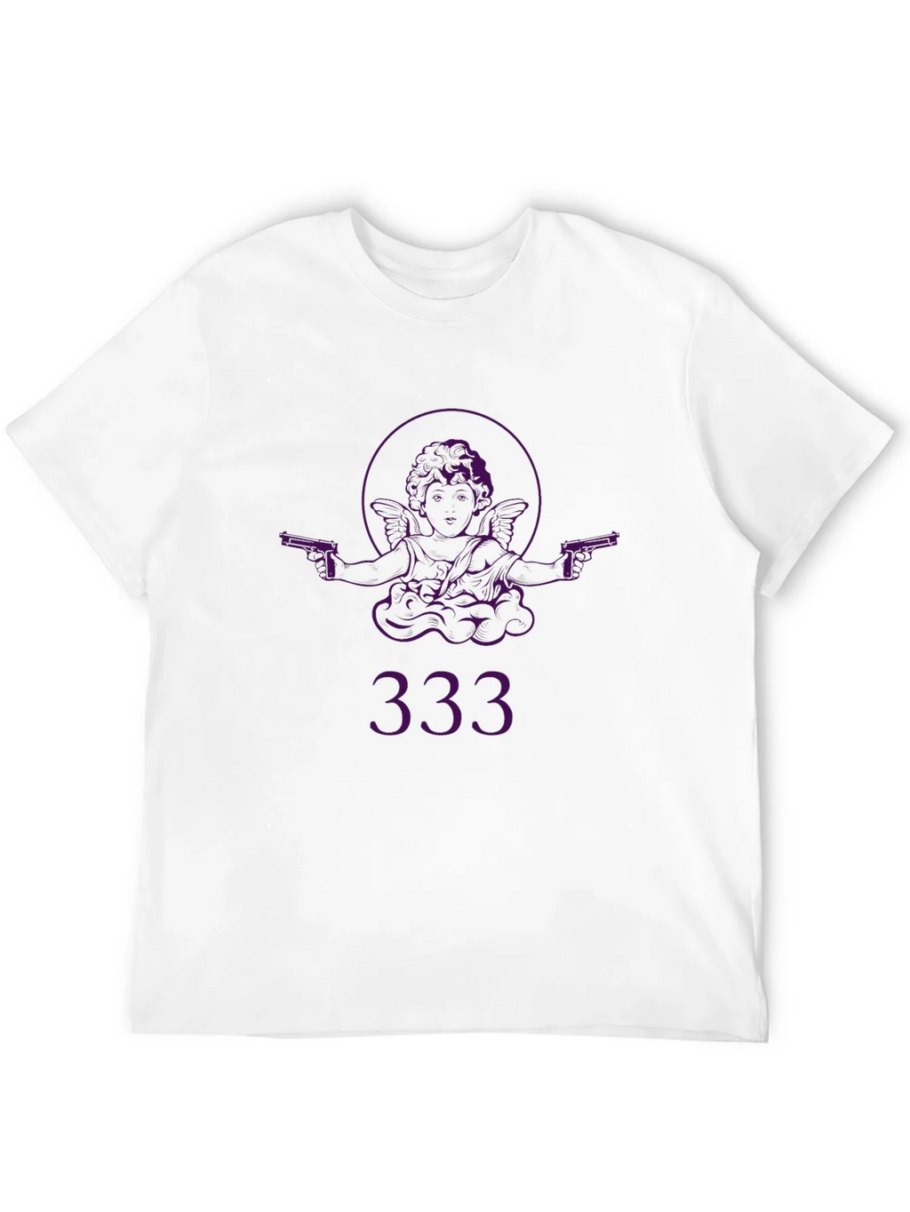 Angel with Guns Graphic Black T-Shirt - Edgy Streetwear product image 10