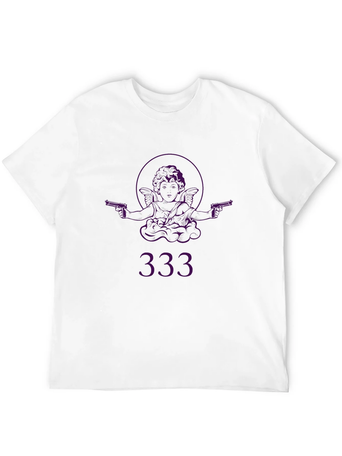 Angel with Guns Graphic Black T-Shirt - Edgy Streetwear product image 10