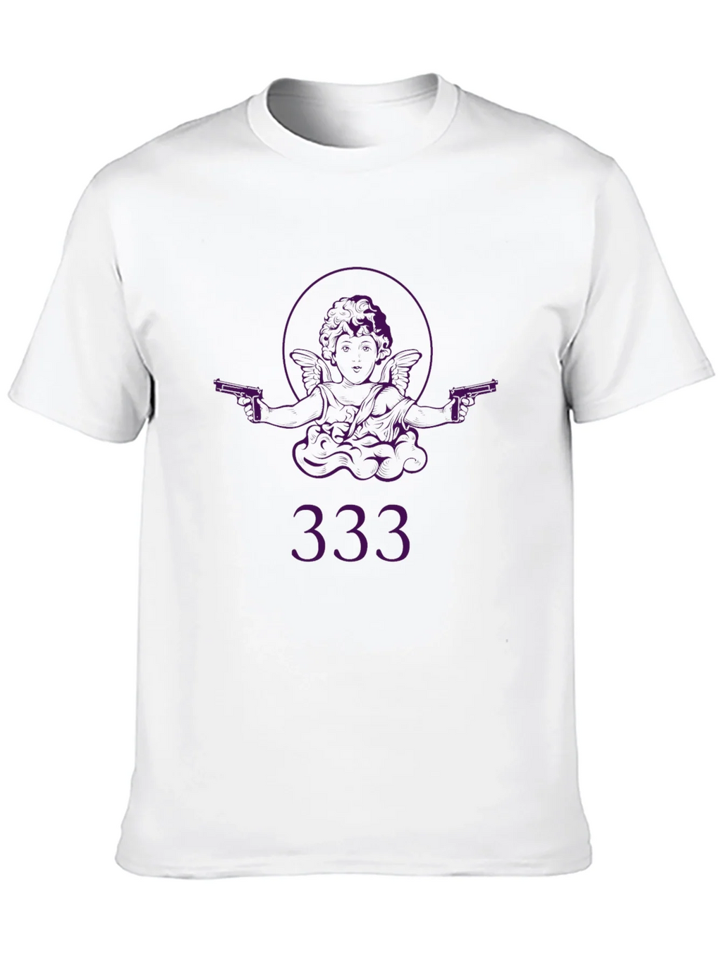 Angel with Guns Graphic Black T-Shirt - Edgy Streetwear product image 8