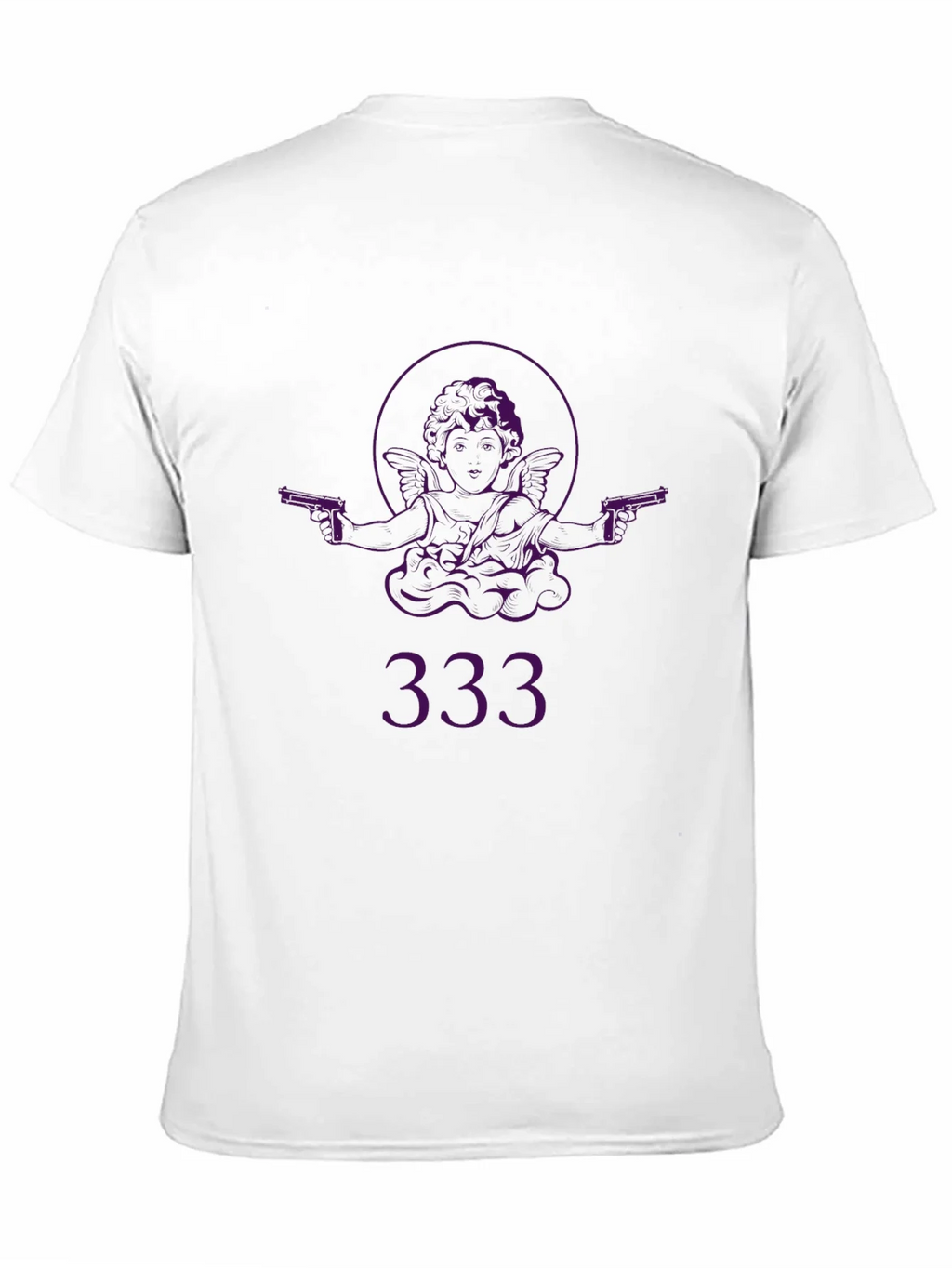 Angel with Guns Graphic Black T-Shirt - Edgy Streetwear product image 9