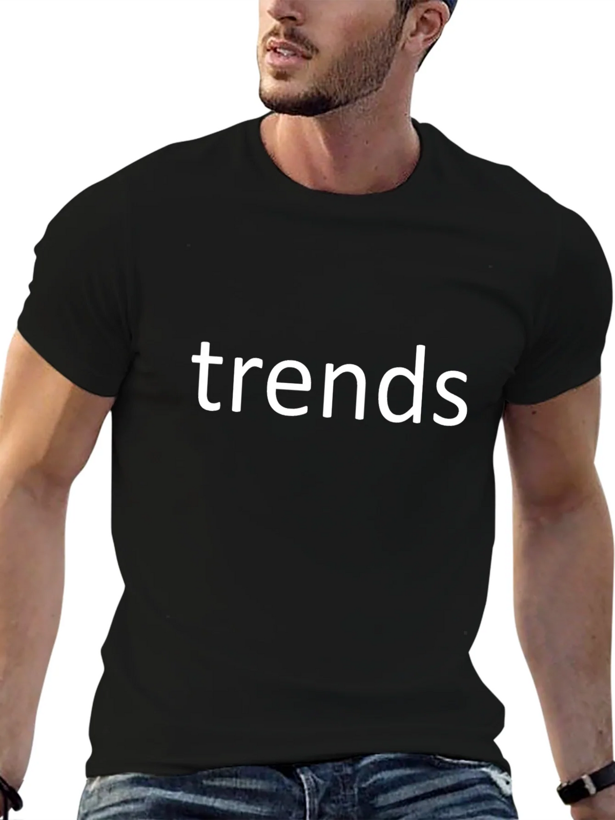 Trendy Black Cotton Tee Shirt product image 5