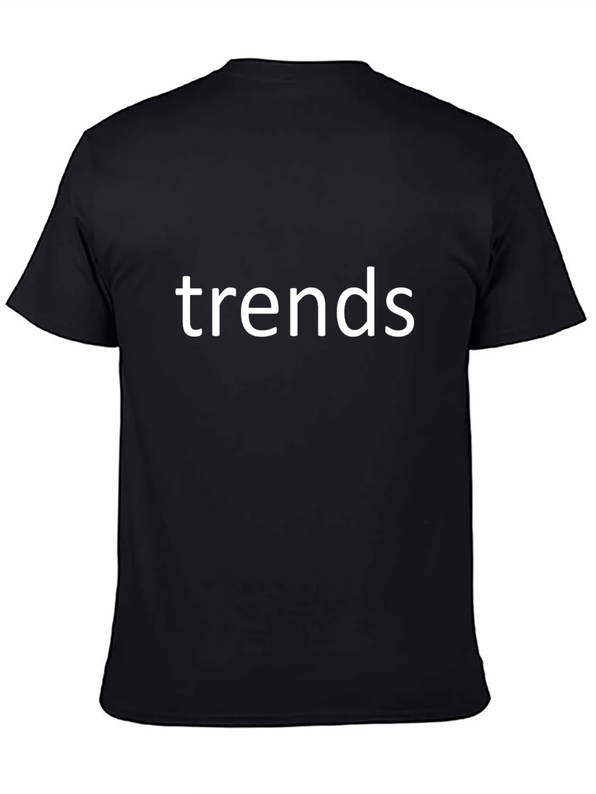 Trendy Black Cotton Tee Shirt product image 4