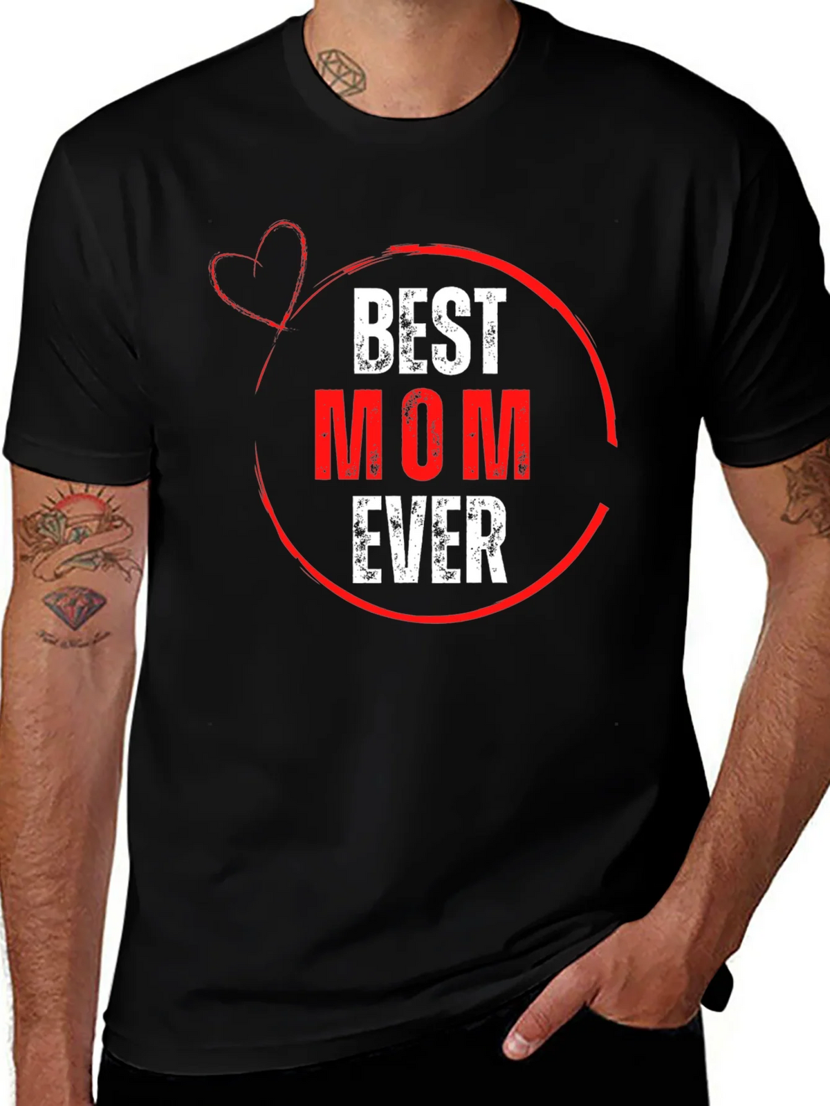 Best Mom Ever Black T-Shirt product image 1
