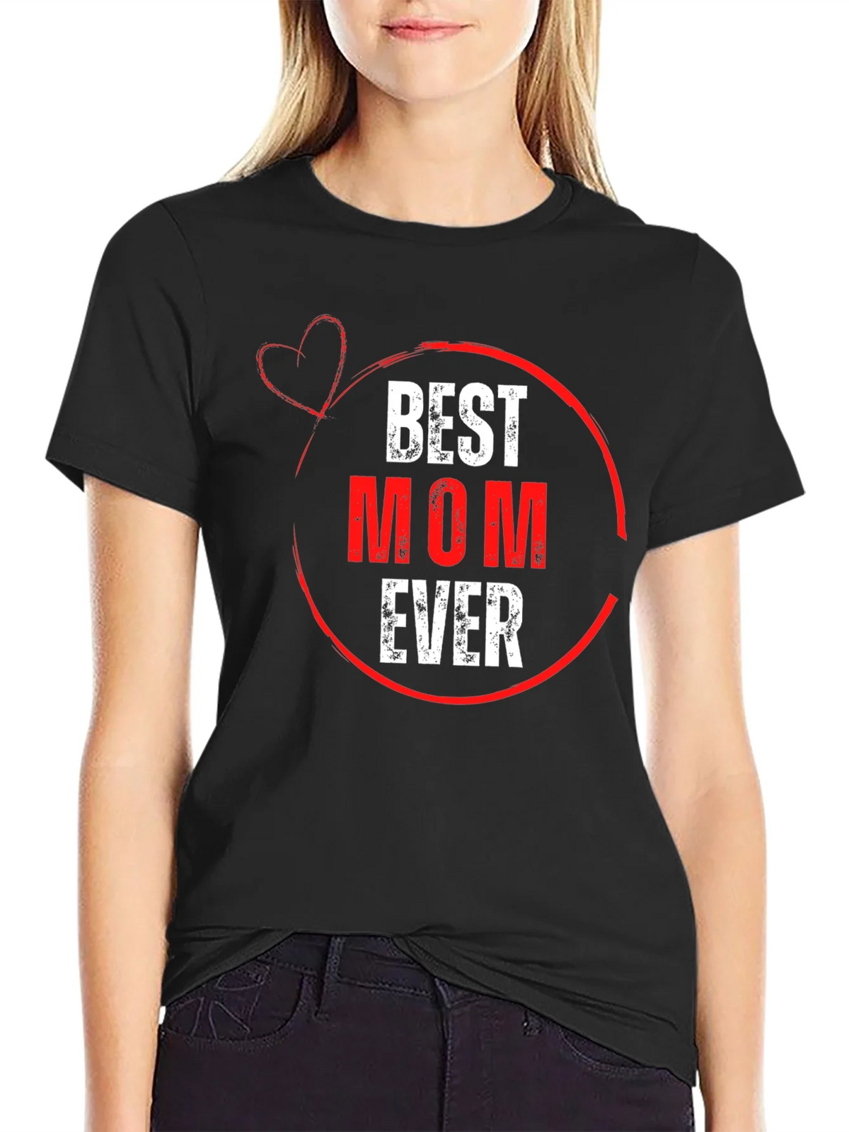 Best Mom Ever Black T-Shirt product image 2