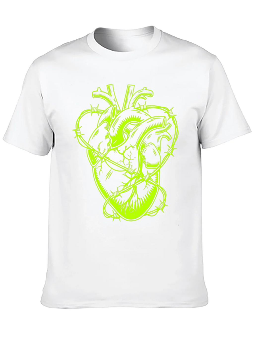 Barbed Wire Heart Graphic Tee - Black product image 9