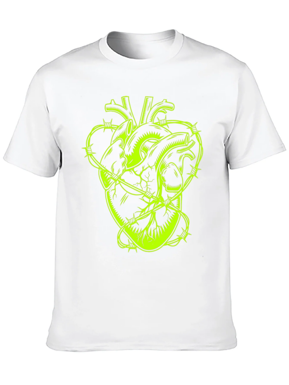 Barbed Wire Heart Graphic Tee - Black product image 9