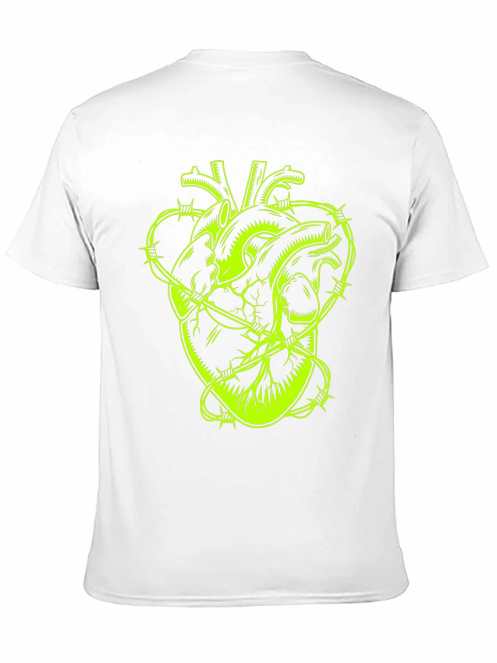 Barbed Wire Heart Graphic Tee - Black product image 10