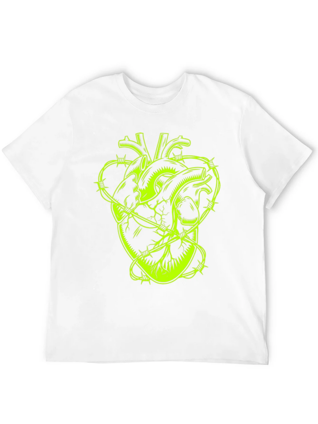 Barbed Wire Heart Graphic Tee - Black product image 11