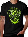 Barbed Wire Heart Graphic Tee - Black product image 1