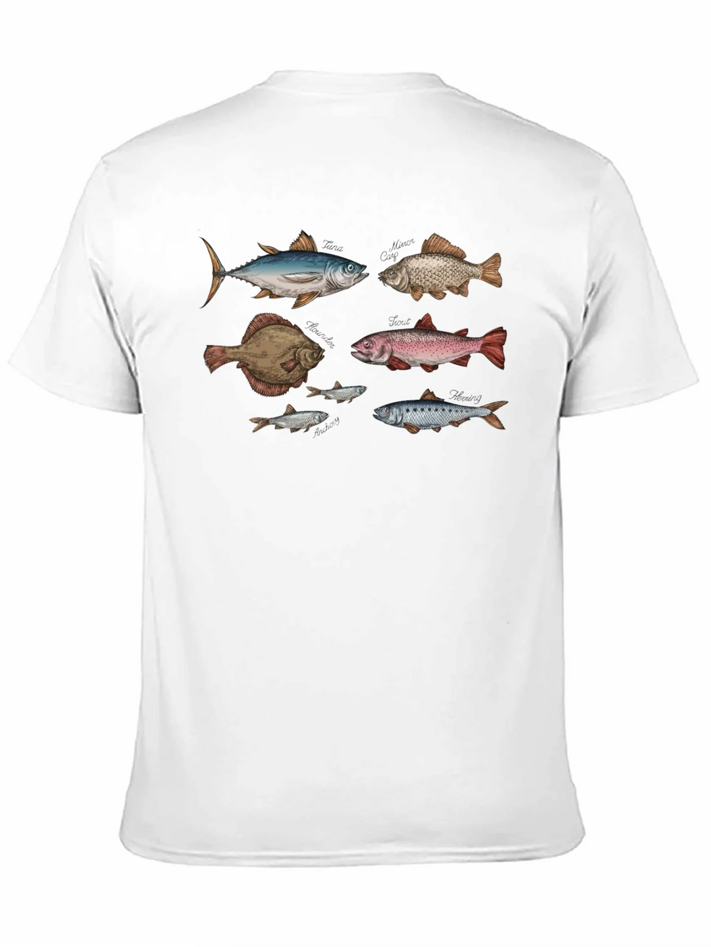 Fish Print Black T-Shirt product image 8
