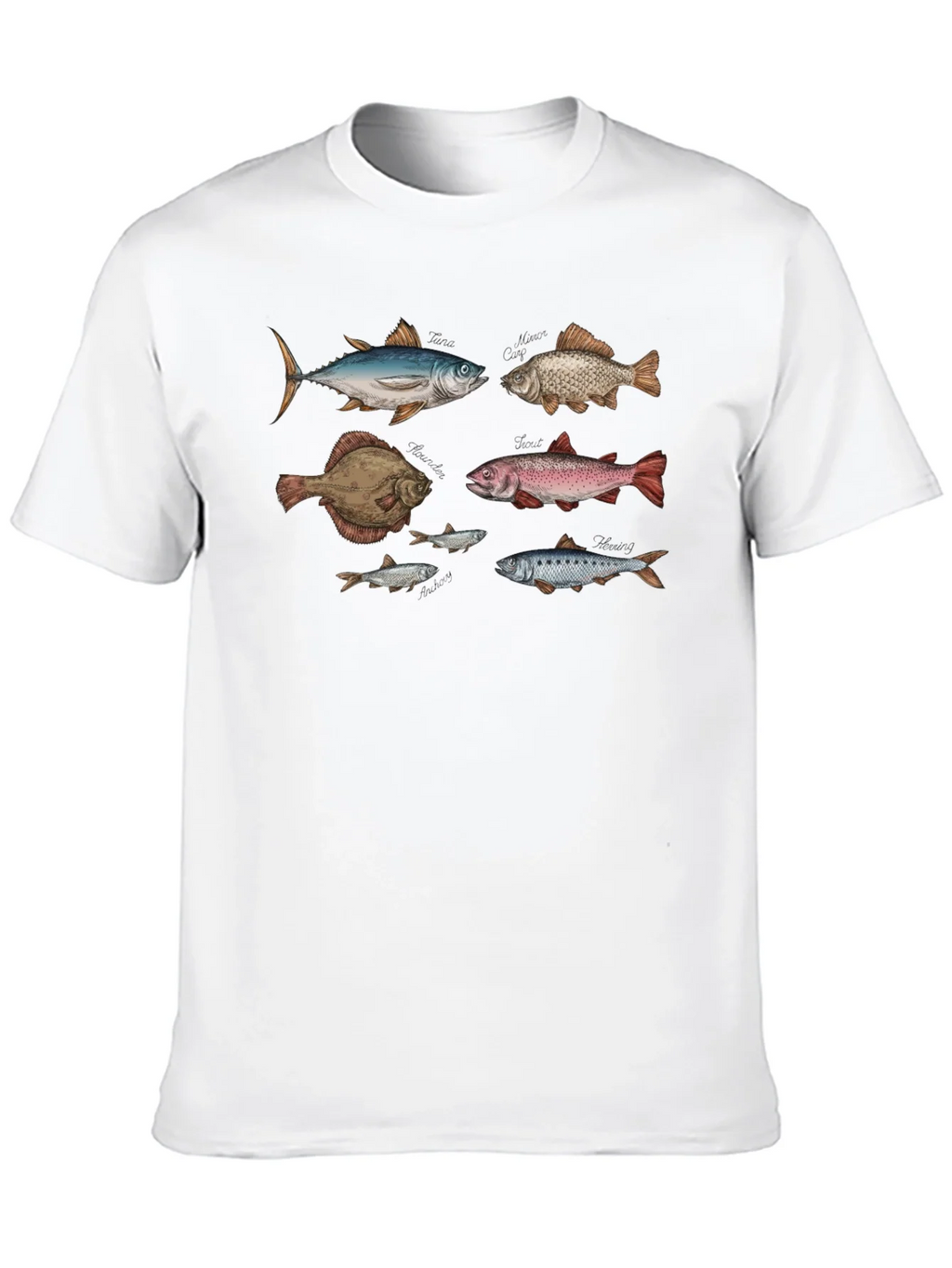 Fish Print Black T-Shirt product image 7