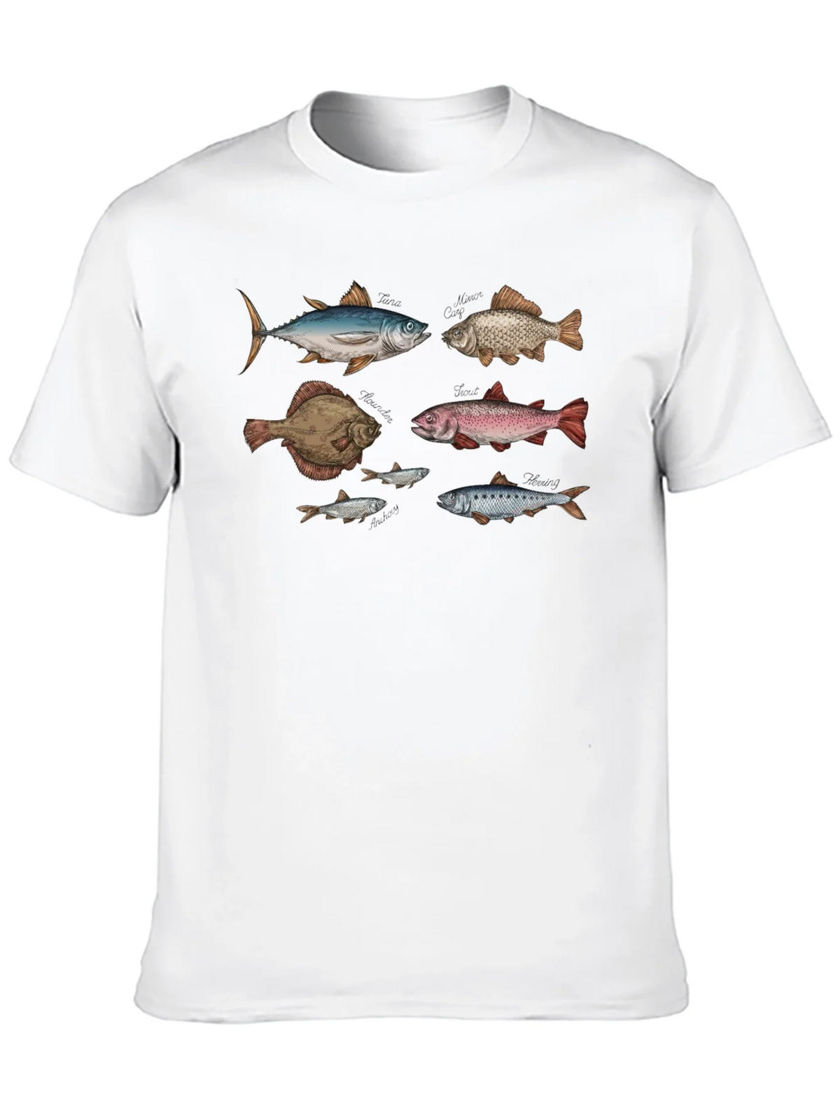 Fish Print Black T-Shirt product image 7