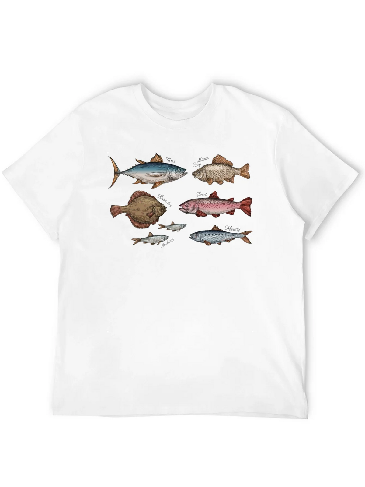Fish Print Black T-Shirt product image 9