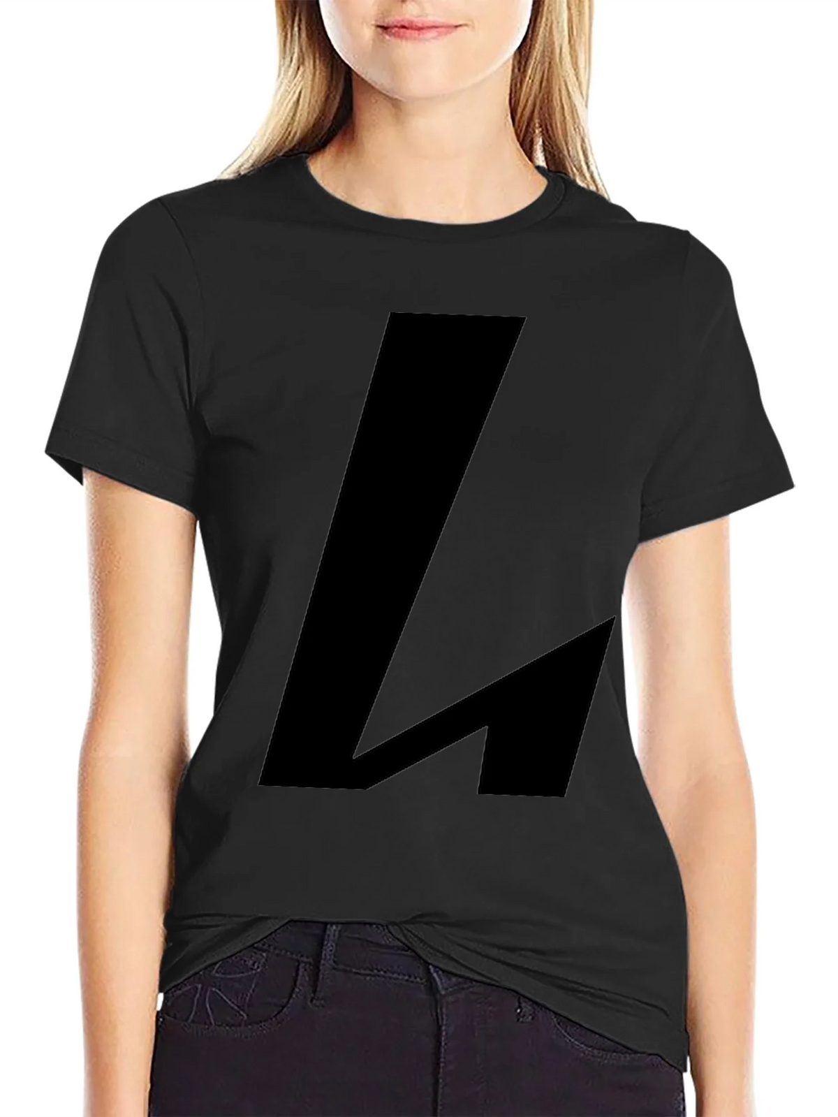 Bold Black L Graphic Tee product image 2