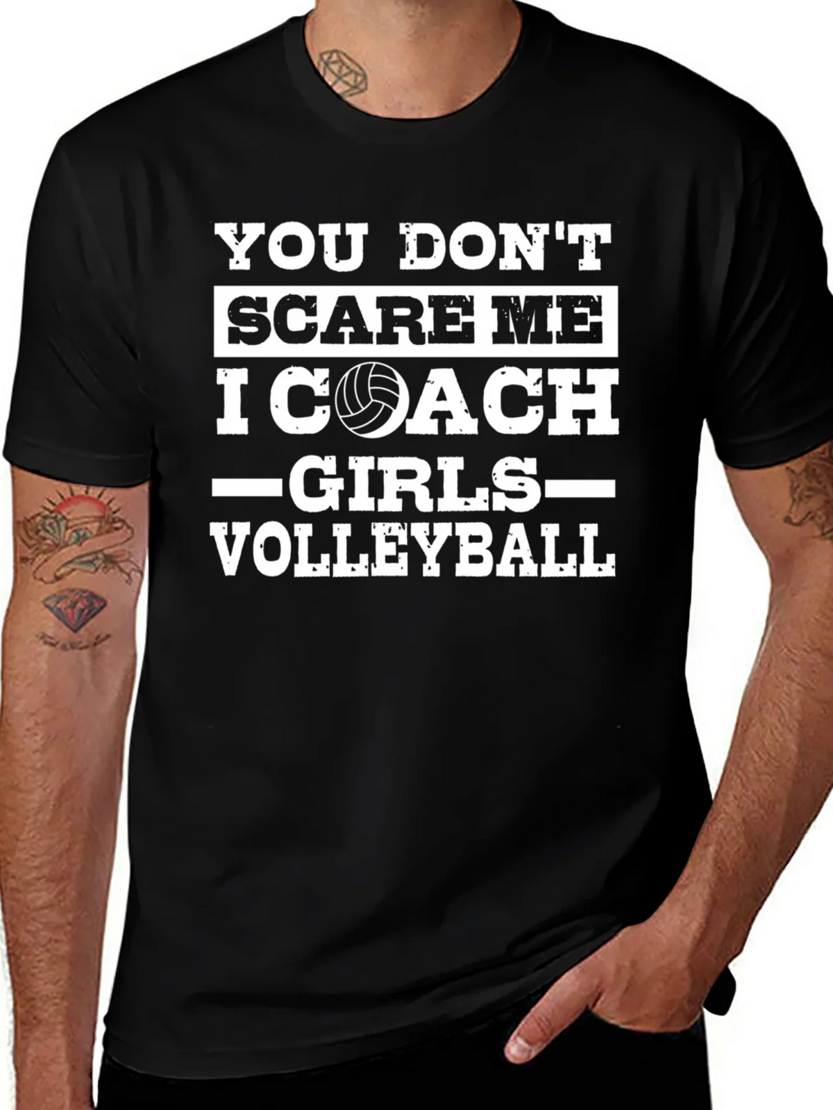 Volleyball Coach T-Shirt - Dont Scare Me product image 1