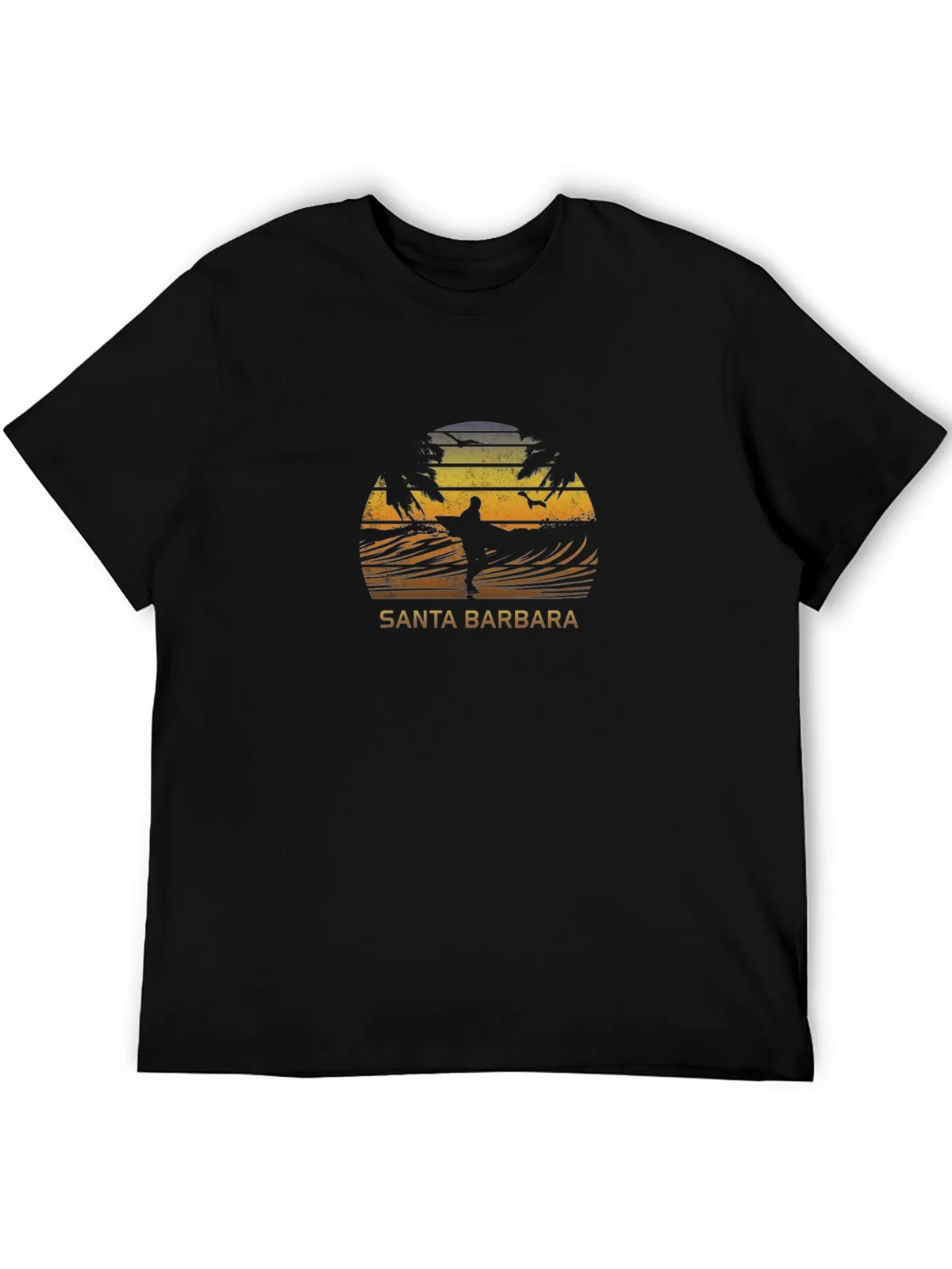 Santa Barbara Surfer Graphic T-Shirt product image 4
