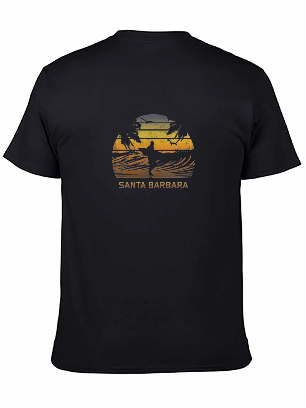 Santa Barbara Surfer Graphic T-Shirt product image 3