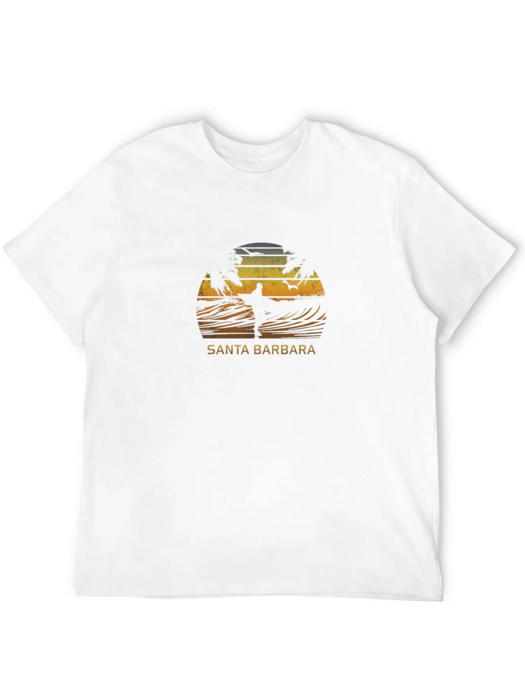 Santa Barbara Surfer Graphic T-Shirt product image 8